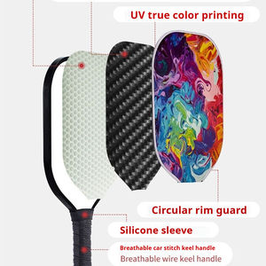 Raquette de pickleball YOOU YG-4735, noyau <span class=keywords><strong>en</strong></span> bois de peuplier, entraînement, 43 cm, 300 g, motif solide, style tendance, usage extérieur pour adultes - Product Image 3