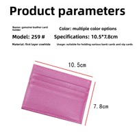 Portefeuille en cuir véritable personnalisé en gros, style rétro, multi-fentes, grande capacité, porte-cartes portable, porte-monnaie ultra-fin