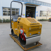 Rouleau compacteur vibrant pour sols en acier de 800 kg