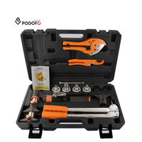 Podofo Pince à sertir manuelle hydraulique réglable Pex-1632 pour l'expansion de tuyaux de chauffage par le sol, outils de serrage coulissants pour raccords de tuyauterie