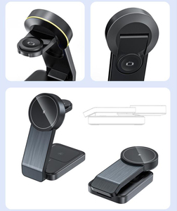 Cargador inalámbrico creativo portátil tres en uno de 15W para <span class=keywords><strong>iPhone</strong></span> 14 <span class=keywords><strong>Pro</strong></span> Max para <span class=keywords><strong>iPhone</strong></span> <span class=keywords><strong>12</strong></span> para <span class=keywords><strong>AirPods</strong></span> IWatch - Product Image 6