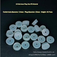 Bouchons d'insertion perforés en plastique de qualité alimentaire 18-410, 20-410, 24-410, 28-400 pour bouteilles d'huiles essentielles