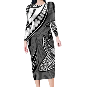 Polynesian Tribal Floral Samoa Made Clothing Wholesale in Wears Plus Size Casual <strong>Dresses</strong> Women Elegant <strong>Sexy</strong> <strong>Long</strong> <strong>Dresses</strong> Women - Product Image 2