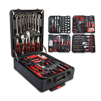 Ensemble d'outils à main de 187 pièces en acier au chrome-vanadium, coffret à roulettes, kit d'outils de réparation automobile pour garage, boîte à roulettes portable, OEM ODM