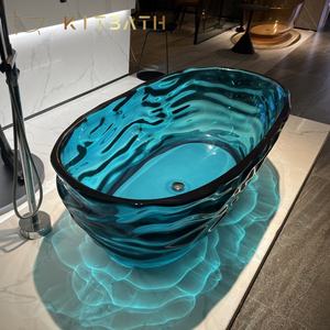 Vasca da Bagno Moderna in Resina Trasparente | Nuova Vasca Artistica di Design per il Bagno - Product Image 1
