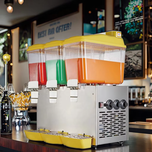 Dispenser Jus Buah Listrik Stainless Steel Kelas Komersial 2026 3 Tangki Masing-masing 16L Model <span class=keywords><strong>PL</strong></span>-163A Garansi 1 Tahun - Product Image 5