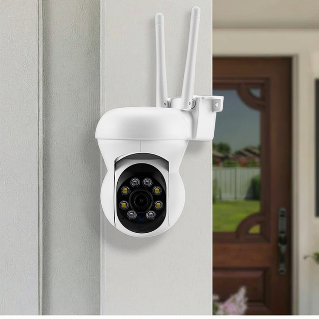 Wholesale OKAM PRO App PTZ 2MP WiFi Camera Home Security Night Vision 2-Way Audio Waterproof Shop Outdoor IP Auto Memory Card
