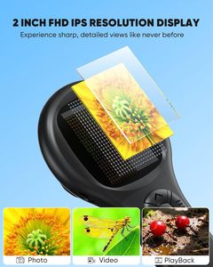 แว่นขยายพกพาขนาดเล็กสำหรับเด็ก พร้อมไฟ LED ดิจิตอล ขยายได้ 500 เท่า 4 เท่า ของขวัญวันคริสต์มาส วันเกิด สำหรับเด็กชาย เด็กหญิง 8910-355 ไฟ LED - Product Image 2