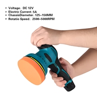 Polisseuse sans fil portable CAMPEGGI à batterie lithium 21V 500W de qualité industrielle pour le polissage et l'étanchéité des voitures, des carreaux, du marbre et des canapés