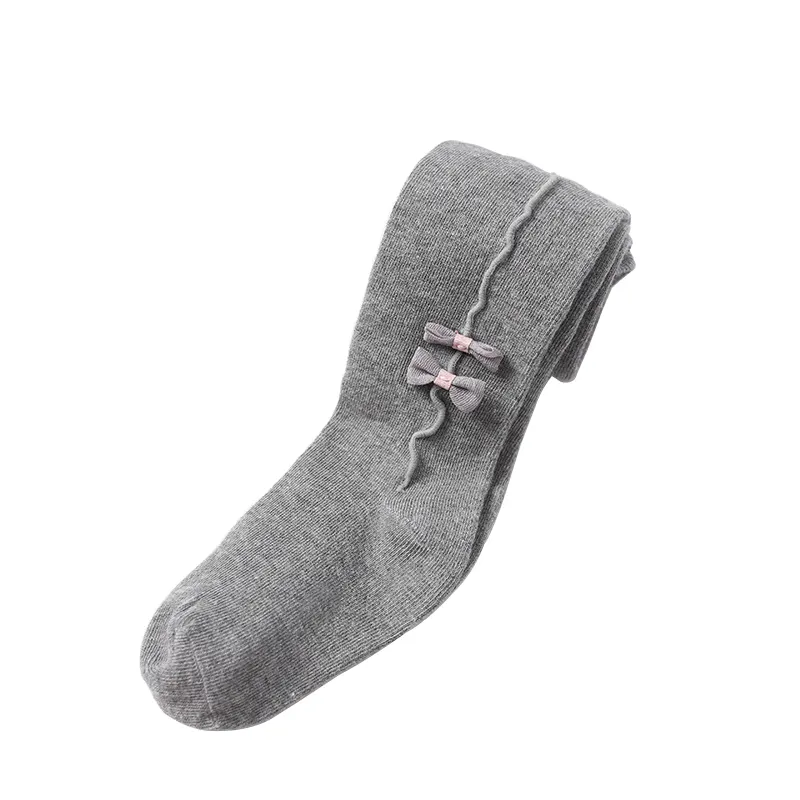 Модные зимние хлопковые детские черные компрессионные колготки для девочек