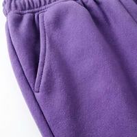 Nouvel ensemble décontracté en coton uni personnalisé pour garçons : sweat-shirt à demi-zip et pantalon