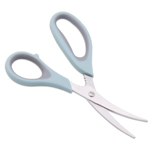 Yangjiang Stainless Steel <b>Kitchen</b> <b>Scissors</b> For Shrimp Crab Fish Deveining Cutters Dishwasher Safe Green Handle - Product Image 2