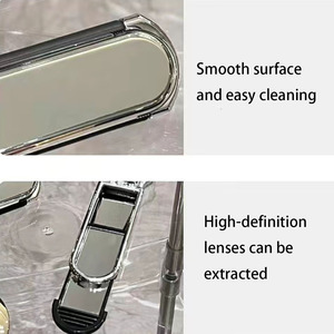 Sáng Tạo Mới Gấp Massage Nhỏ Lược Xách Tay Mini Du Lịch Không Khí Đệm Gương Lược Một - Product Image 3