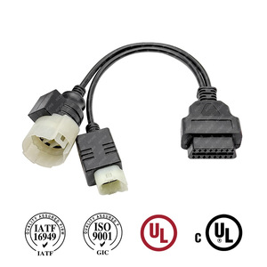 สายเคเบิลวินิจฉัยเครื่องยนต์นอกเรือซูซูกิ OBD2 ยาว 1 เมตร IP65 ชุดสายไฟอะแดปเตอร์ ECU สำหรับยานยนต์ - Product Image 5