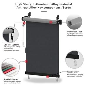 Anti-uv al aire libre Zip Manual retráctil rollo ventana sombra transparente para Windows <span class=keywords><strong>restaurante</strong></span> - Product Image 2