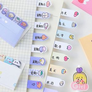 Factory Wholesale Custom Kawaii Korean Stationery Animal <b>Bookmarks</b> Notes, Cute Memo Pads It Sticky Post Notes - Product Image 3