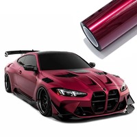 Film de protection de peinture OEM couleur rouge bordeaux, finition satinée de luxe, base TPU USA, film de protection de peinture (PPF) pour voiture