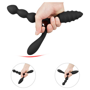 Dreifach-Analplug aus Silikon mit <span class=keywords><strong>G</strong></span>-<span class=keywords><strong>String</strong></span>-Trainer und Massagefunktion für Erwachsene - Product Image 6