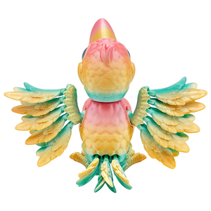 Figurine articulée de toucan imprimée en 3D avec yeux en verre, articulations mobiles, jouet anti-stress, décoration de bureau, cadeau oiseau, unisexe, à partir de 7 ans - Product Image 3