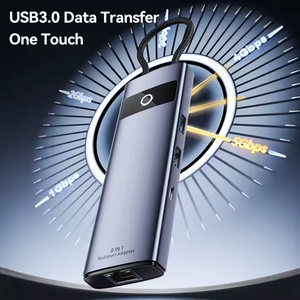 Usb C Docking Station đa cổng đa chức năng Loại C để USB3.0 + USB2.0 + Loại C + HDTV + PD + SD + TF + RJ45 Docking Station - Product Image 4