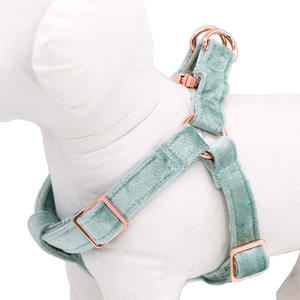 สายคล้องคอสุนัขปรับได้หรูหราสำหรับสัตว์เลี้ยงเดินได้โดยไม่ต้องดึงสายจูงสุนัขกำมะหยี่ - Product Image 2