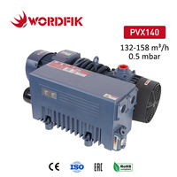 Pompe à vide rotative à bain d'huile PVX140 haute fréquence 93CFM 4HP 132m3/h pour système de vide CNC pour le travail du bois