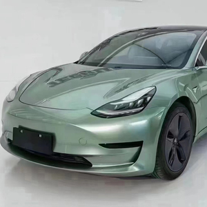 PET Verde Francesca, película de color verde de primera calidad que cubre el vehículo automotriz, rollo de envoltura de vinilo para coche - Product Image 1