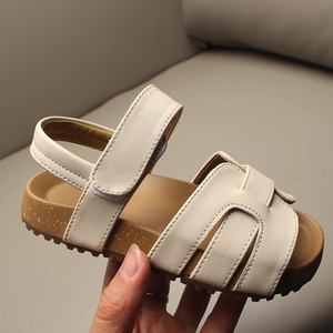 Summer Outdoor Cork Slippers Design Child Size 26-36 Student Beach Sandals <b>Clogs</b> Shoes for Boy and Girl - Product Image 5