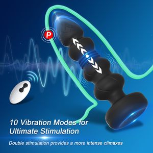 <strong>Remote</strong> <strong>Control</strong> Vibrating Butt Plug Male Adult Sex Toys Thrusting Vibrating Prostate Massager Anal Beads <strong>Vibrator</strong> for Men Women - Product Image 2