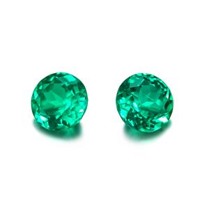 Esmeralda Sintética Redonda Hidrotermal Colombiana al por Mayor, Piedra Preciosa de 5 mm a 11 mm - Product Image 4