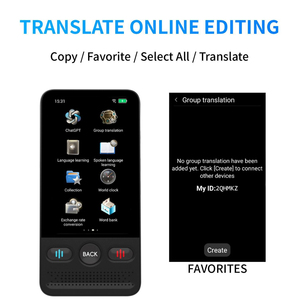 Dispositivo <span class=keywords><strong>Traductor</strong></span> de Voz Multilingüe, Traducción de Fotos con WiFi sin Conexión, 75 Idiomas en Modo Offline, Cámara, 160 Idiomas en Modo Online para Negocios - Product Image 3