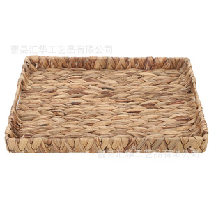 Gourd woven <b>tray</b> desktop storage <b>basket</b> with handle handmade miscellaneous items organizer <b>basket</b> multi-functional storage - Product Image 5