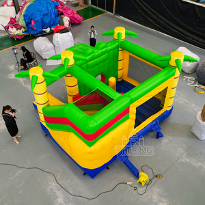 Nhảy nhà Inflatable Bouncer màu xanh bị trả lại nhà <span class=keywords><strong>bouncy</strong></span> lâu đài Inflatable cá sấu bị trả lại nhà để bán - Product Image 2