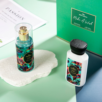 OEM ODM Marque privée 2pcs Soins de la peau Meilleur cadeau de Noël Lotion pour le corps et Brume corporelle Set Parfum Floral avec boîte Emballage