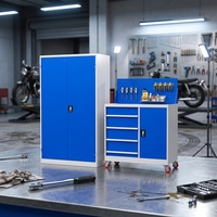 Armoire à outils métallique professionnelle moderne robuste avec roulettes pour atelier industriel et garage - Écologique et grande capacité