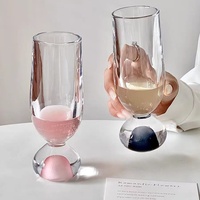 Verre à jus moderne et minimaliste, coloré, à fond rond, résistant à la chaleur, verres créatifs sans pied ni couvercle pour la maison
