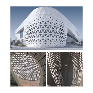 Vente en gros d'usine Design moderne avec panneau mural de <span class=keywords><strong>façade</strong></span> décoratif en aluminium découpé au laser - Product Image 5