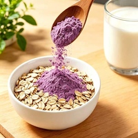 Poudre d'igname violette naturelle en vrac, riche en fibres alimentaires, fournit des vitamines A, C, E, favorise la santé digestive, qualité alimentaire