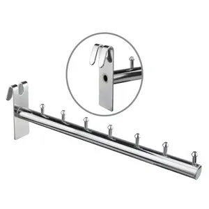 Cina produttore Boutique Shop supermercato chrome metal slatwall retail display pegboard rack ganci wall grid hook hangers