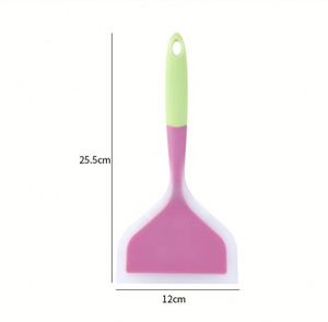 Wide Mouth Silicone Spatula Eggplant Stir-fry Steak <b>Pancake</b> Crepe Half-permeable Non-stick <b>Pan</b> Pizza Silicone Turner - Product Image 2