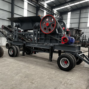 Высококачественный бетонный блок PE400x600 с дизельным двигателем, мобильная щековая дробилка, дробилка для карьерного горного завода - Product Image 4