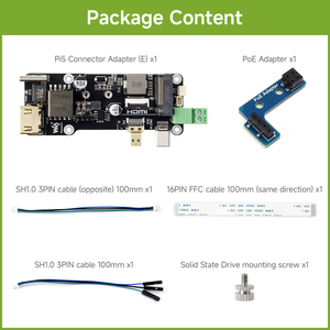Adaptador multifuncional Waveshare PCIe a M.2 (E) para Raspberry Pi 5, salida 4K, fuente de alimentación PoE integrada y PCIe a M.2 K426 - Product Image 6