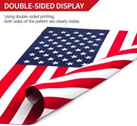 Drapeau personnalisé des États-Unis 3x5 pieds 100% polyester imprimé numériquement – Casquettes, T-shirts, Bannières et drapeaux durables pour l'extérieur et la voiture, Drapeau de voiture