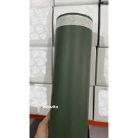 Film de protection de voiture en TPU satiné vert militaire auto-cicatrisant anti-jaunissement, vinyle vert armée foncé pour la décoration de carrosserie automobile