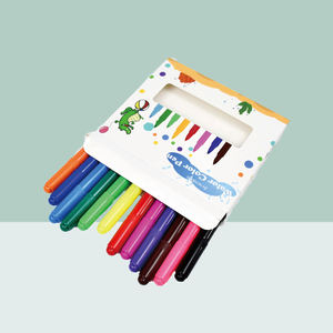 Ensemble de stylos à eau pour enfants écologiques, 12 couleurs, design de <span class=keywords><strong>crocodile</strong></span> de <span class=keywords><strong>dessin</strong></span> animé, marqueurs de <span class=keywords><strong>dessin</strong></span> lavables pour les cours d'art - Product Image 3