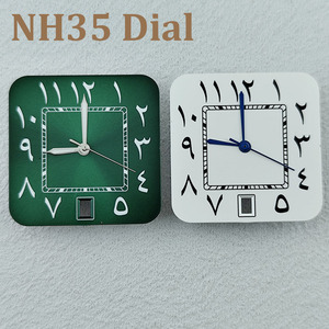 Esfera de Reloj de Acero Inoxidable NH35 de 27 mm con Números Arábigos <span class=keywords><strong>a</strong></span> <span class=keywords><strong>las</strong></span> <span class=keywords><strong>6</strong></span> en Punto, Resistente al Agua para Movimiento NH35/36 CN - Product Image 4