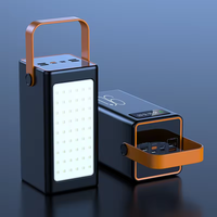 Bank daya berkemah 30000mah penerangan 50000mah pengisi daya 4 output bank daya perjalanan digital led untuk perangkat pintar