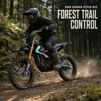 Moto tout-terrain électrique Surron Hyper Bee 2026 jaune 8KW 185Nm pour enfants, usage sur sentier