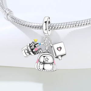 White copper <b>bead</b> <b>bracelet</b> – a unique accessory suitable for both men and women, perfect for student and school life - Product Image 2