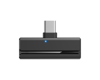 Mikrofon Lavalier Nirkabel Profesional Mini 2-in-1 Peredam Kebisingan 2.4GHz ABS untuk Perekaman Video, Grosir Pabrik H01